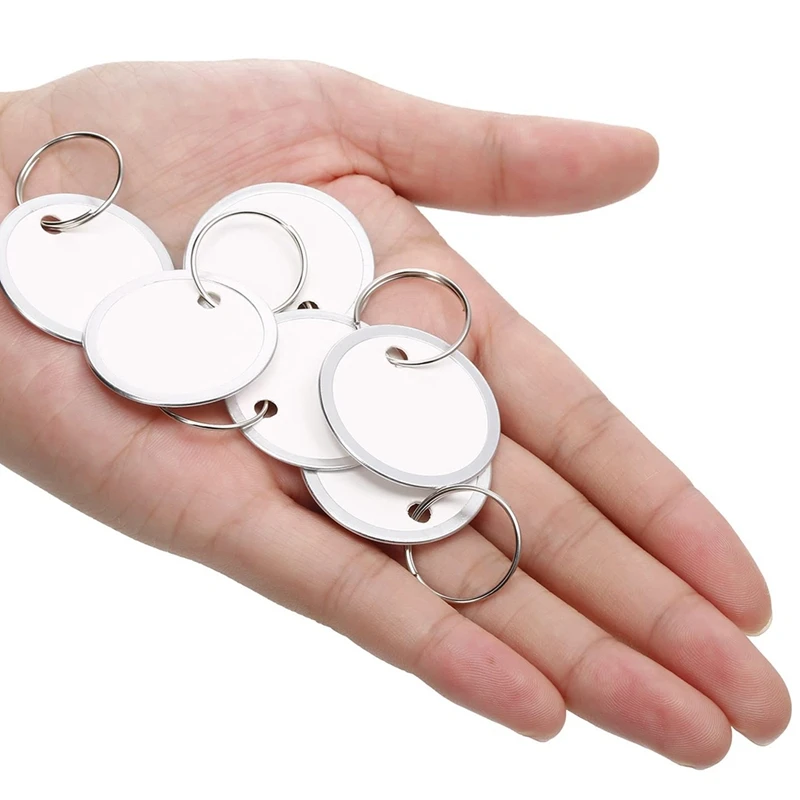 Top Deals Metal Rim Tags Key Tags Round Paper Tags With Metal Rings For Car Keys And Door Keys