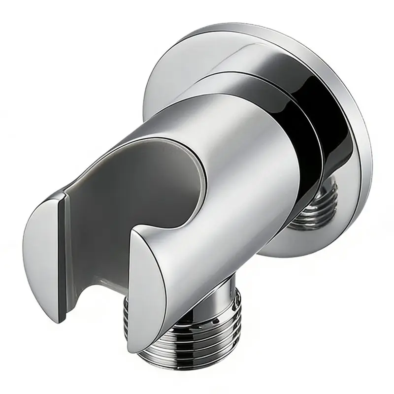 TFORU-Wall-Mounted Shower Bracket (With Water Inlet Connection) For Bathroom Shower Systems And Handheld Showerheads