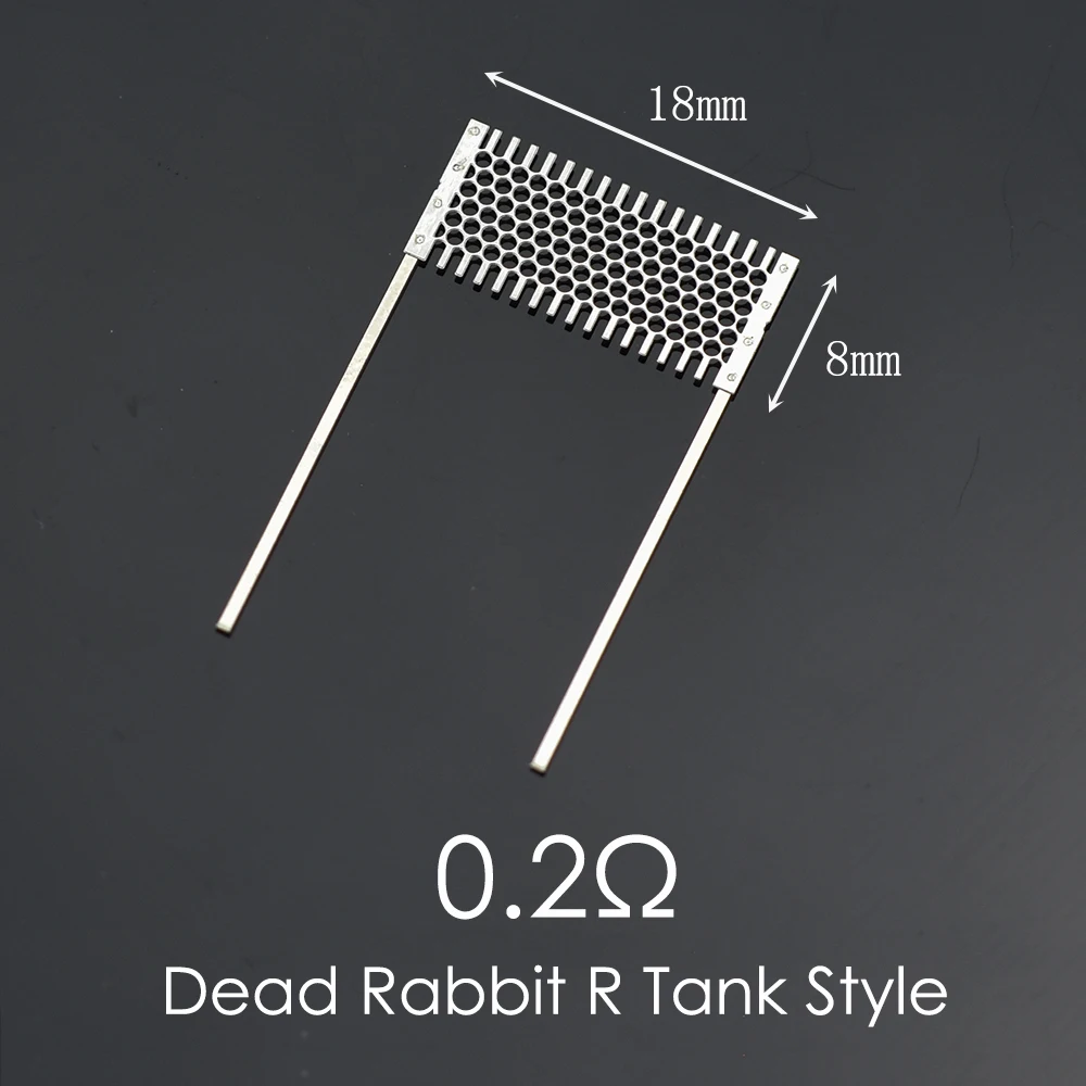 1Set DIY Tool Rebuild Kit for Dead Rabbit R Tank 0.2ohmm 18x8mm Meshed Resistance 10 Strip L Cotton 6.0 Rod