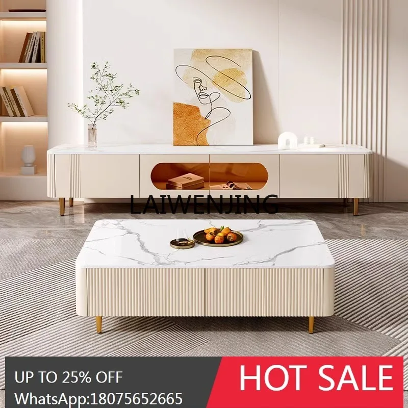 cream wind cloud coffee table household small apartment modern special-shaped rock slab creative personality