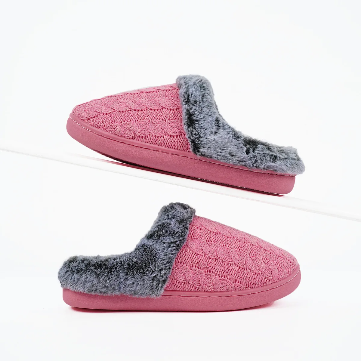 Sapatos para mulheres inverno quente de pelúcia casa chinelos homens casais interior antiderrapante casual senhoras macio memória espuma quarto sapatos