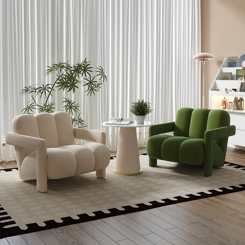 

French Aesthetic Living Room Sofas Simple Design Italian Upholstered Living Room Sofas Elegant Nordic Canapé Salon Furniture