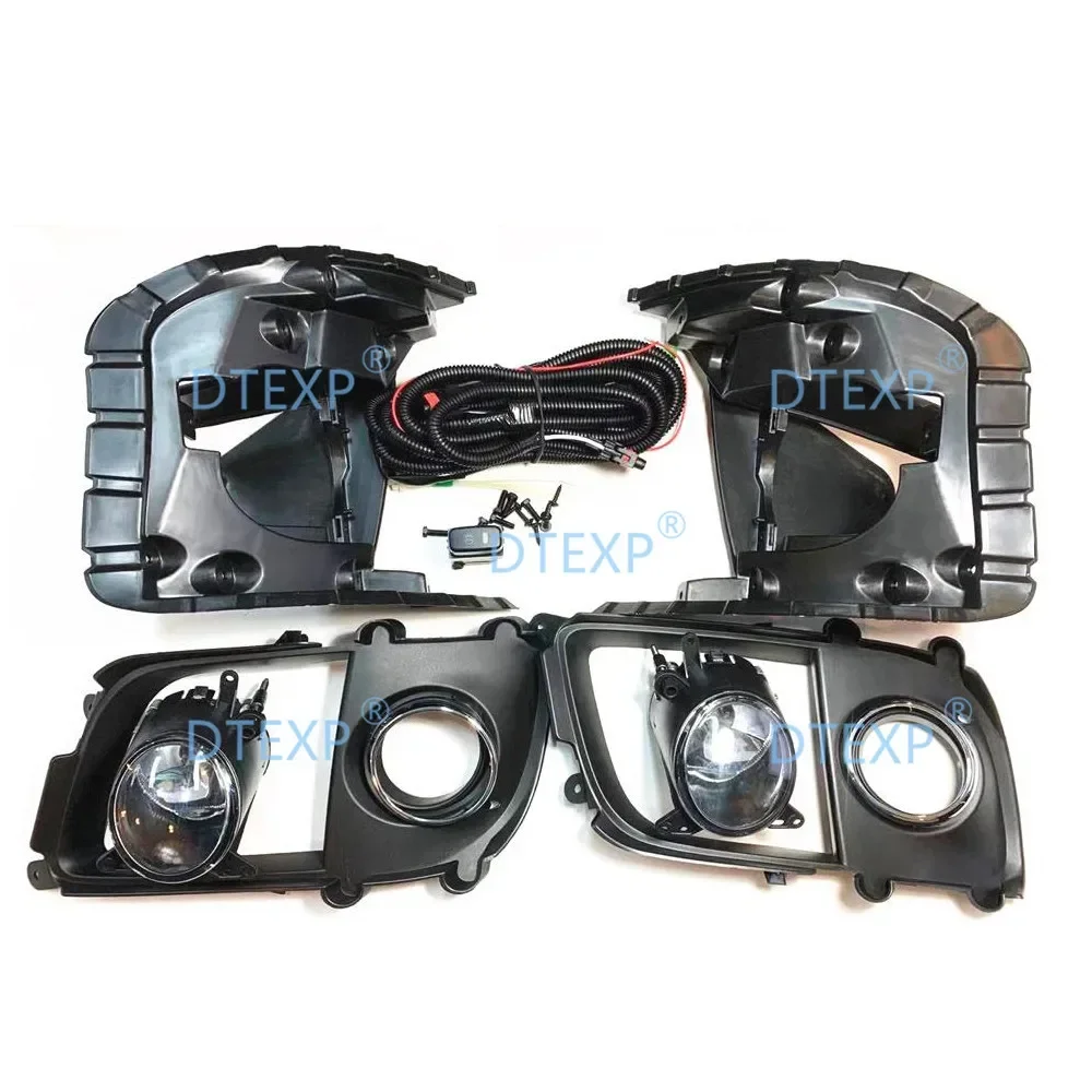 1 Full Kit Fog Lamp Set for Evo 10 Fog Lamp Cover Fog Lamp Support and Silver Ring Cover for Evo X Not for Lancer