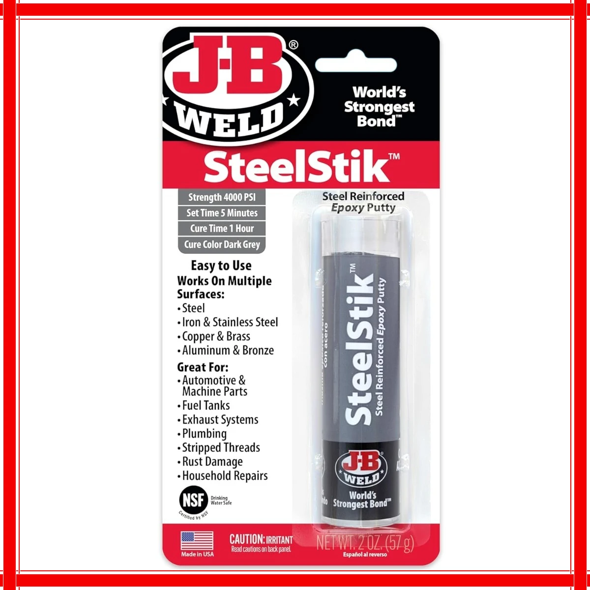 

Сверхмощная эпоксидная шпаклевка, наполненная сталью, для DIY, сантехники, автомобилей, бытовых ремонтов металлов