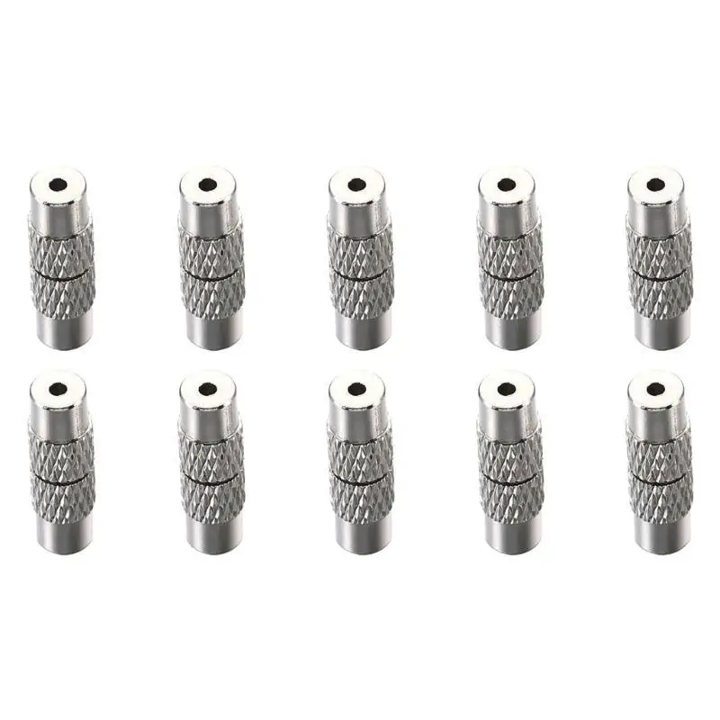 31BB 10pcs Sturdy Screw Clasps Fastener Charm Unique Screw Clasps Jewelry Fasteners for DIY Necklace Bracelet Craft Making
