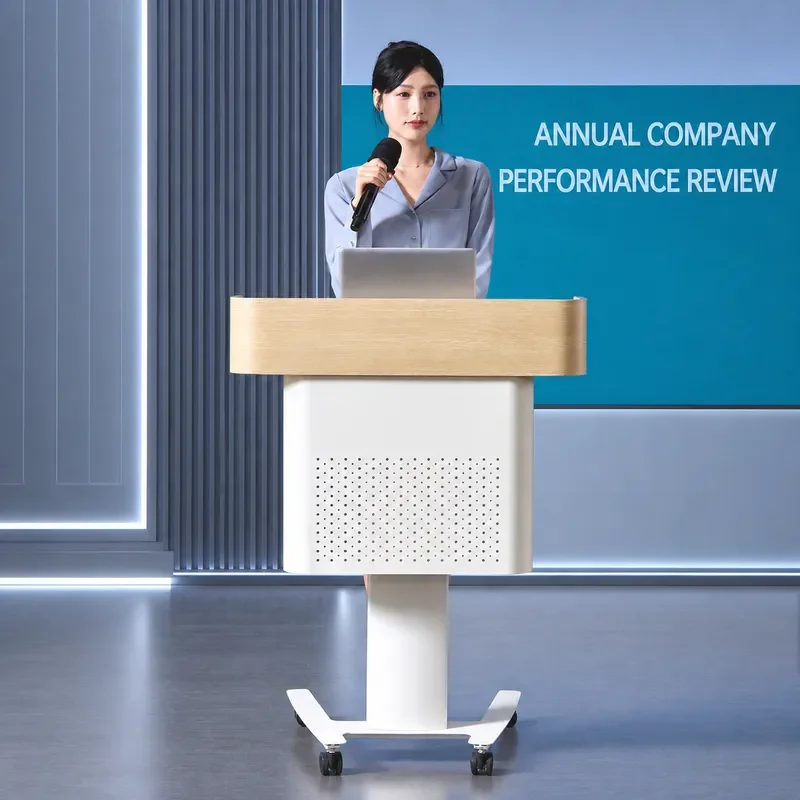 for Movable Podium Conference Training Classroom Lifting Table Welcome Desk Reception Desk