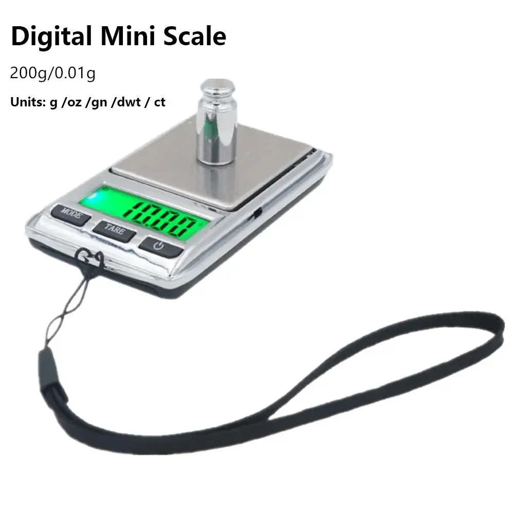 Imagem -04 - Balança Digital Lcd Mini Jóias Balança de Alta Precisão Balança Eletrônica para Jóias de Ouro Profissional 0.01g 200g