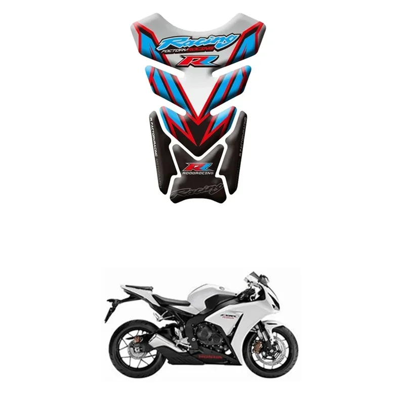 

For Honda CBR 600 900 1000 RR Motorcycle Tank Pad Protector 3D Gel Sticker Decal CBR600RR CBR900RR CBR1000RR - 3 MOTO
