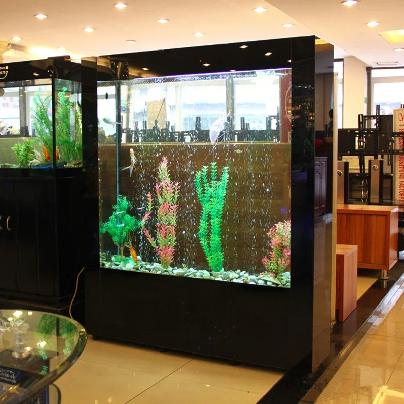 

FG52Screen fish tank aquarium, double-sided filter water-free ecological fish tank
