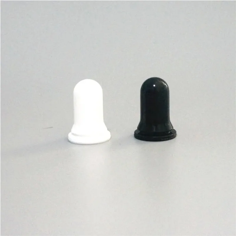 5/10pcs/lot  Sample Essential Oil Bottles Cap Black/white Glue Head Dropper Lid  Glass Essential Oil Bottle 5/10/20/30/50/100ml