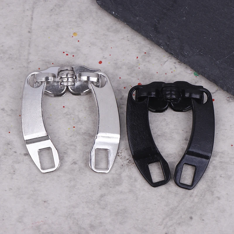 5Pairs 8# Zipper Head With Lock Hole For DIY Clothes Suitcase Backpack Zip Puller Repair Kit DIY Sewing Material