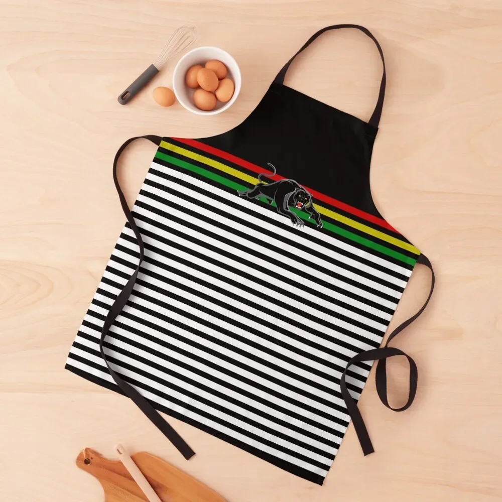 

black panthers logo penrith Apron Customizable Household Items Kitchen Apron