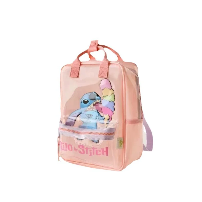 Disney Cartoon Stitch New Kids Backpack Mini Schoolbag Girls and Boys Cute Shoulder Bag Disney