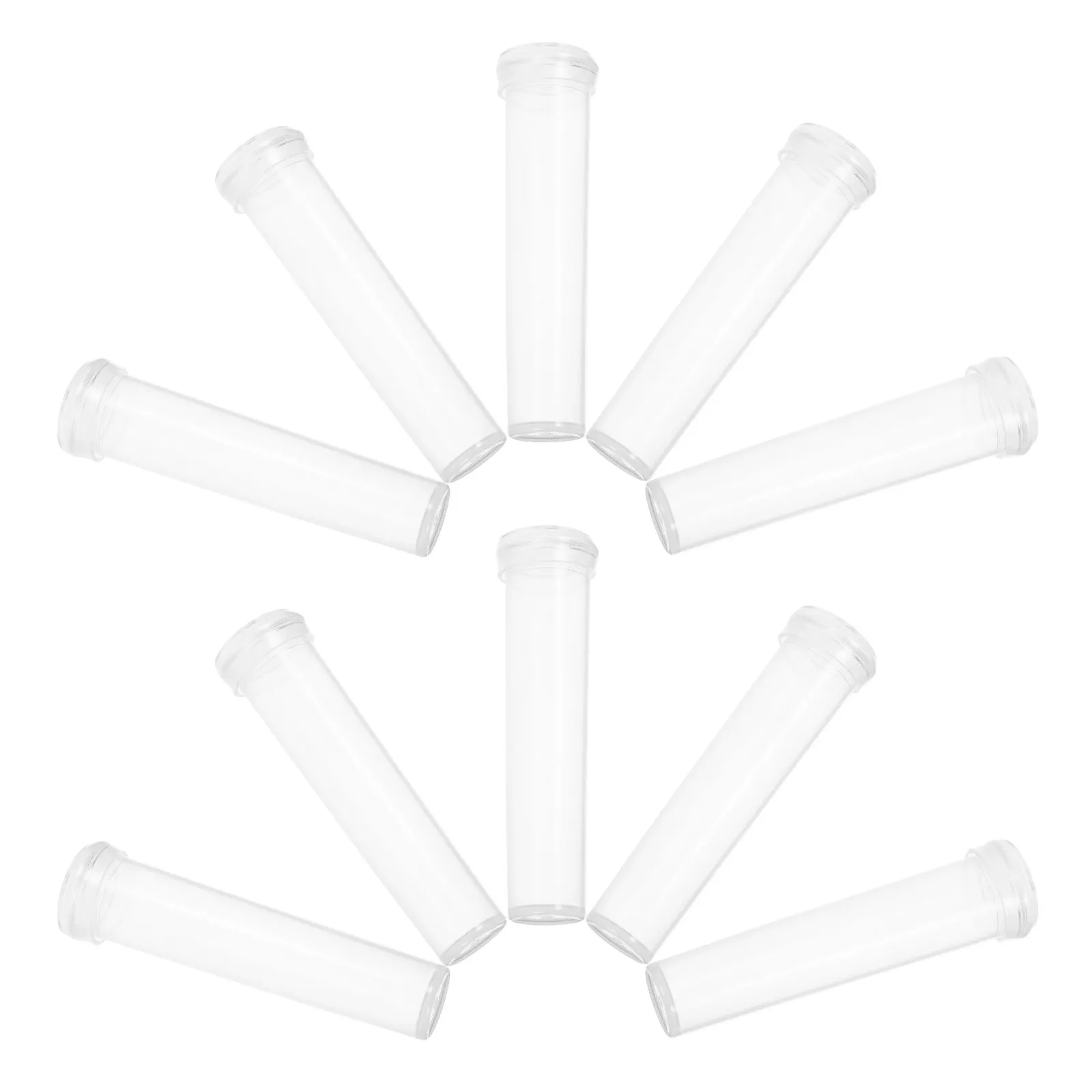 

200Pcs Transparent Flower Tubes Nutrition Plastic Fresh Flower Storage Container Florist Supplies Plastic Tube