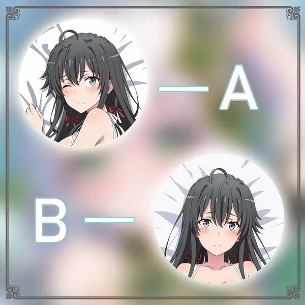

Yukinoshita Yukino Anime Game Dakimakura Hing Body PillowCase Cushion Otaku Bed Linings Xmas