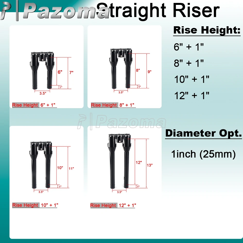 Universal Motorcycle 25mm Handlbar 6