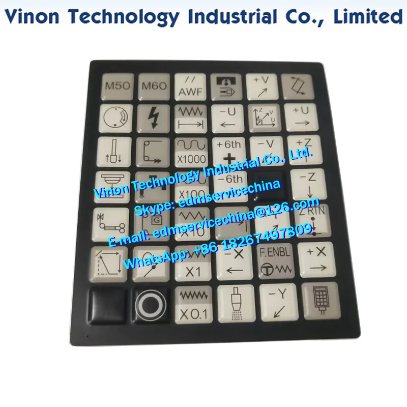 A98L-0005-0194 EDM Keyboard Panel for Fanuc Robocut, Keyboard Sticker A98L-0005-0194#F, A98L-0005-0194/F