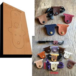 Wooden Die Earphone storage Wallet Leather Craft Punch Hand Tool Cut Knife Mould  leather craft tools