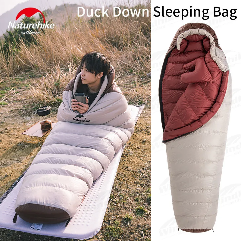 

Naturehike Snowbird Sleeping Bag Winter Camping 650FP Duck Down Sleeping Bag Outdoor Warm Thicken Waterproof Ultralight Portable