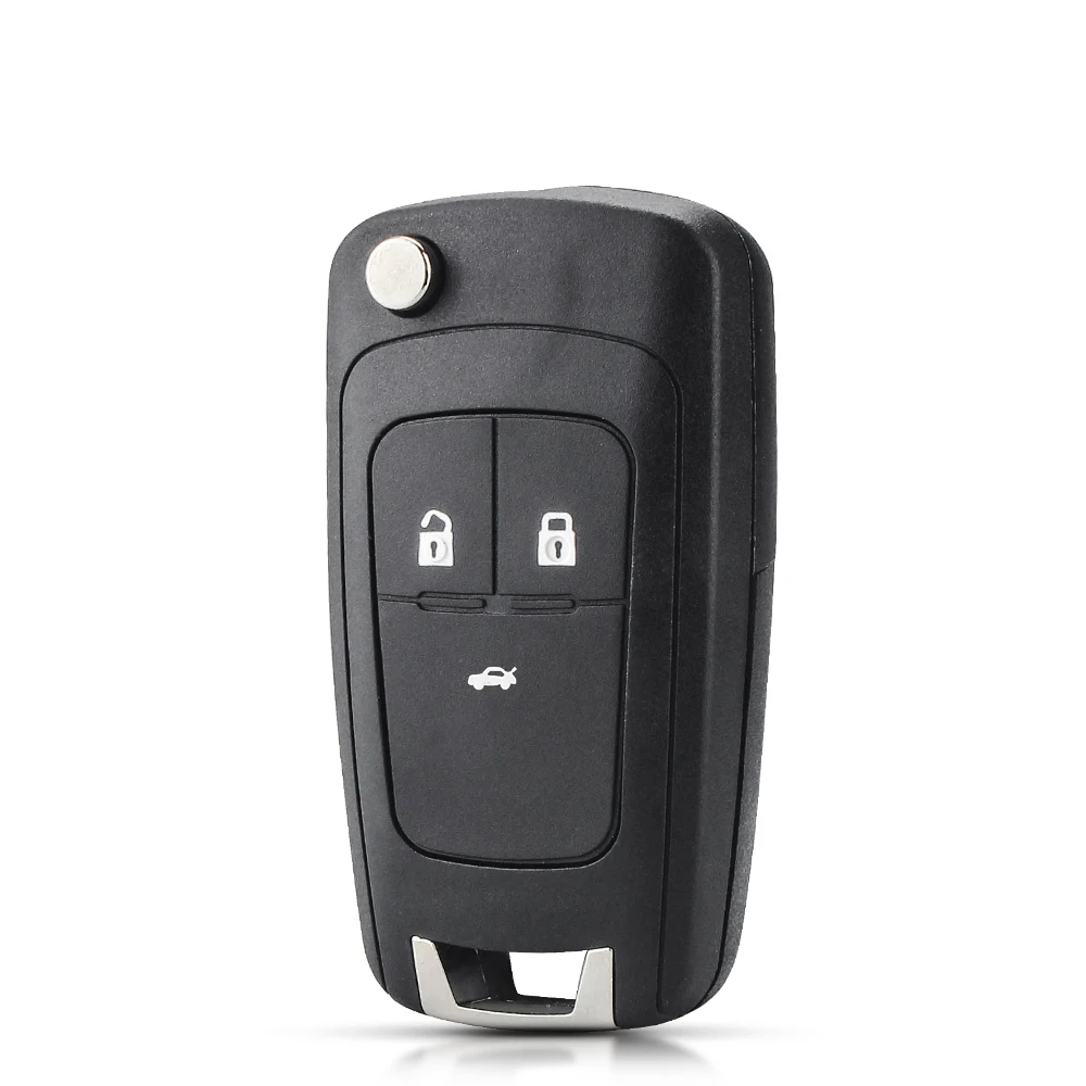 KEYYOU Flip Folding Remote Car Key Case For 2020 Chevrolet Cavalier Aveo 2 3 Button HU100 Blade Key Case Fob