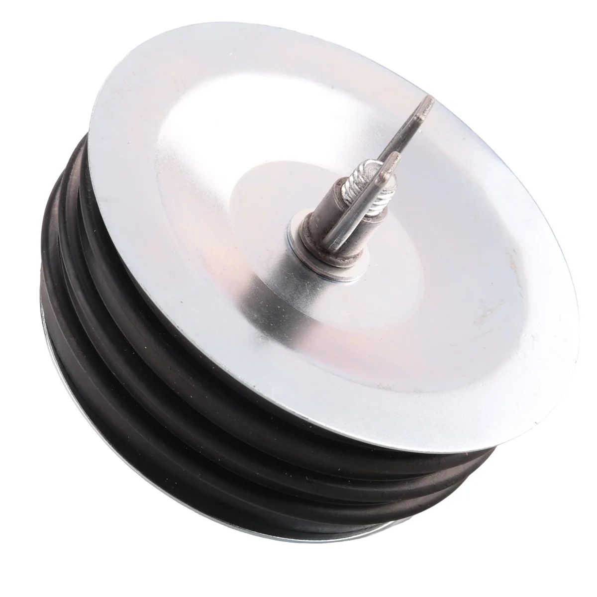 A88M 4In Steel Mechanical Test Plug,Sturdy Sewer Cleanout Cap with Galvanized Screw and Wing Nut Fit for Most Pipe Sink Pool