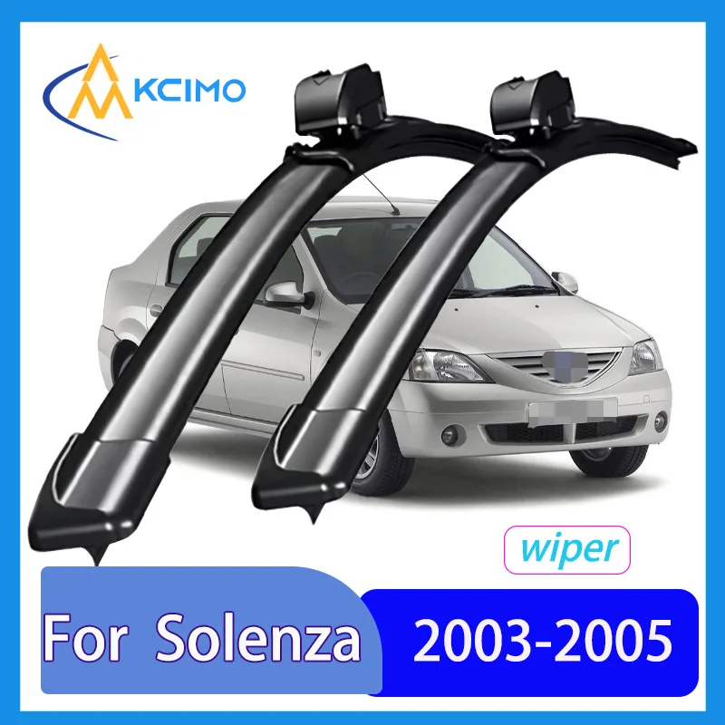 

2 Pack Silent Beam Wiper Blades For Dacia Solenza 2003-2005 Noiseless All-Weather Design Windshield Rain Brush Accessories