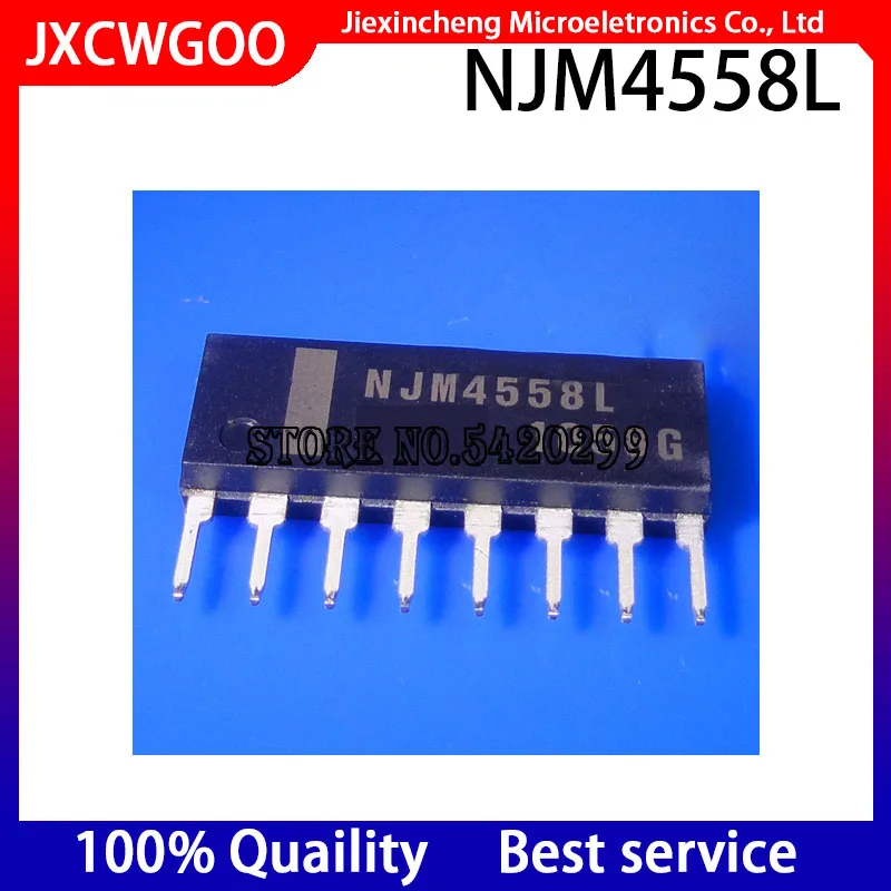 10PCS NJM4558L NJM4558 JRC4558L 4558L SIP8 Dual operational amplifier New original