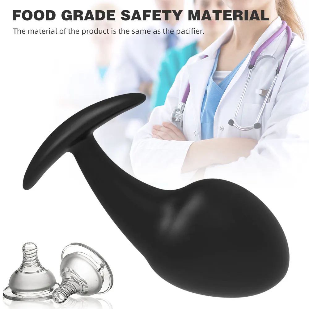 Soft Silicone Tadpole Anal Plug 3 Size Female Masturbator Adult Products Butt Plug Prostate Massager Erotic Sex Toys for Couple