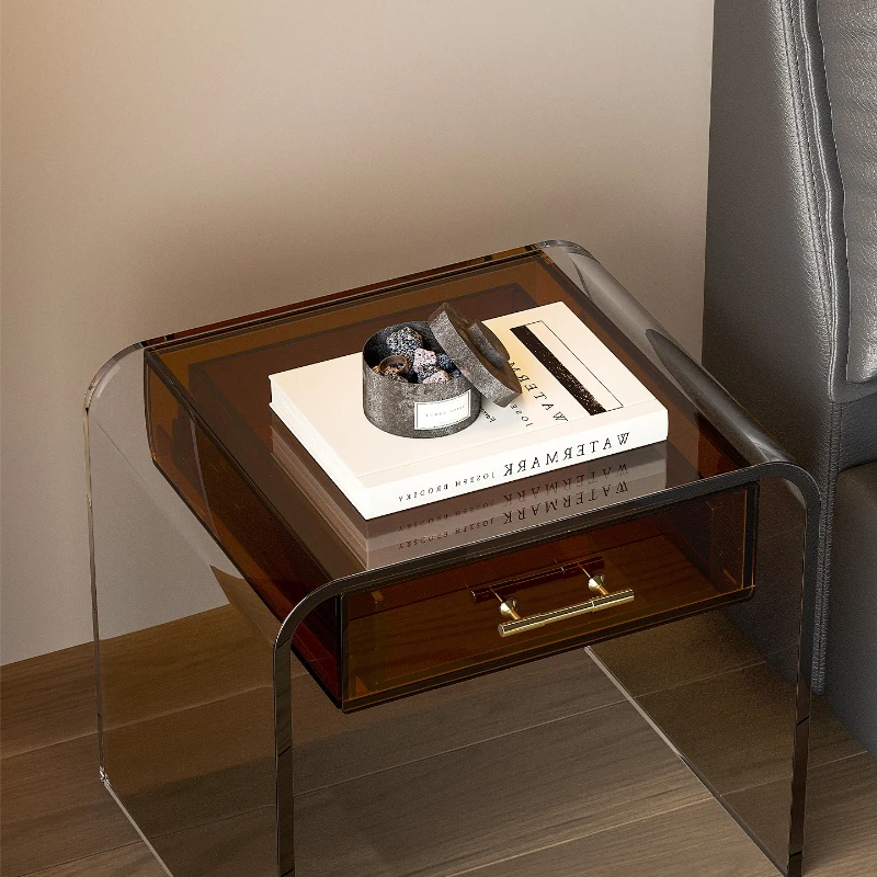 

bedside table household bedroom locker integrated light luxury American window head table shelf small design sense