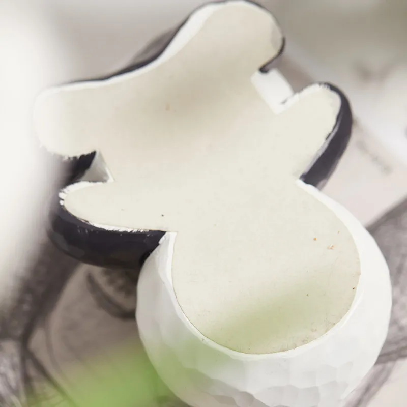 

X22Cartoon Panda Tray Desktop Storage Tray Key Container Storage Ornaments Cute Bear Panda Trays Decorative Home