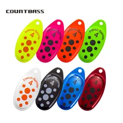 COUNTBASS 10pcs Size 2-5 Trout Colors On French Spinner Blades DIY Fishing Lures