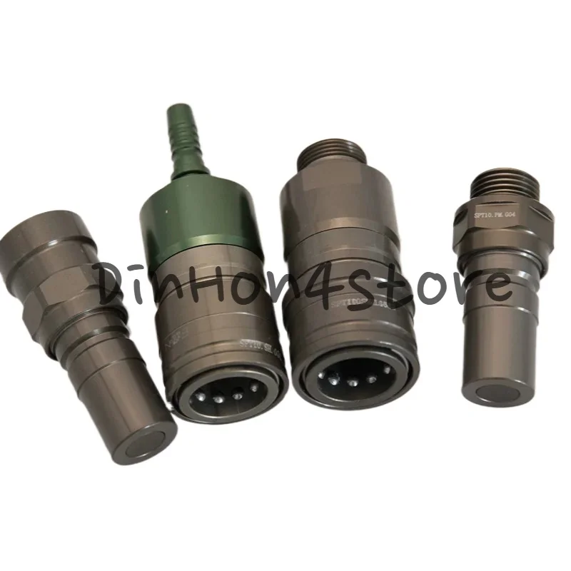 Liquid Cooled Aluminum Flat Quick Coupling SPT10  General Purpose Staubli