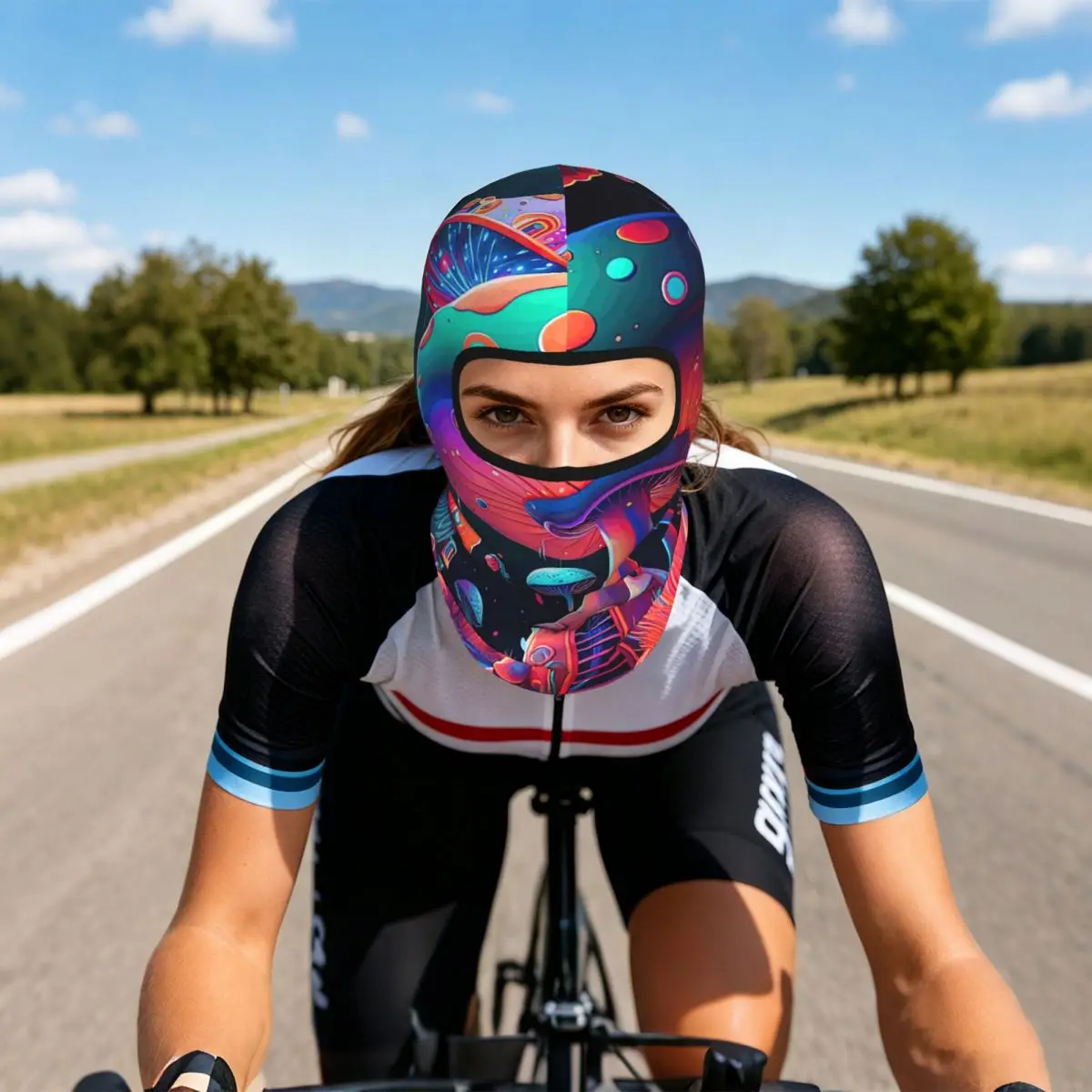 Psychedelic Mushroom A Trippy Journey Into The Unknown Balaclava Full Face Mask Sun Protection Neck Gaiter For Motorcycle