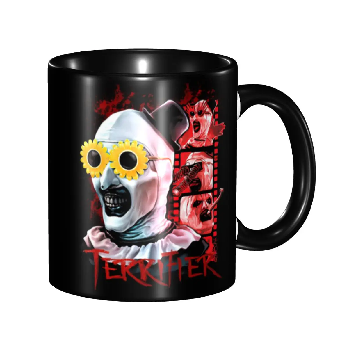 DIY Horror Terrifiers Film Ceramic Mugs Customized Coffee Cup Creative Present