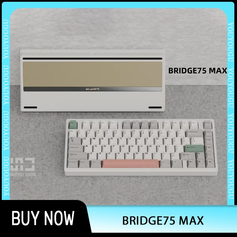 

Shortcut Studio Bridge75 Max Mechanical Keyboard Aluminium 3mode Wireless Gaming Keyboard Bridge75 Custom Game Keyboards Gift