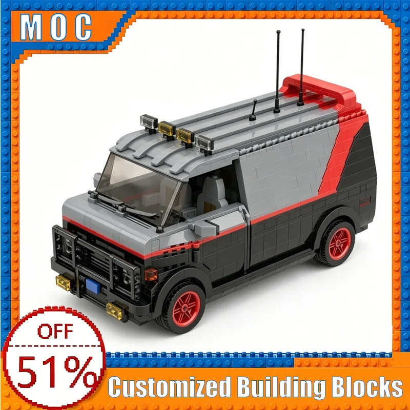 

1519 PCS Classic Action Van Model Building Blocks Assembly Educational Toy Creative Collection Birthday Christmas Popular Gifts