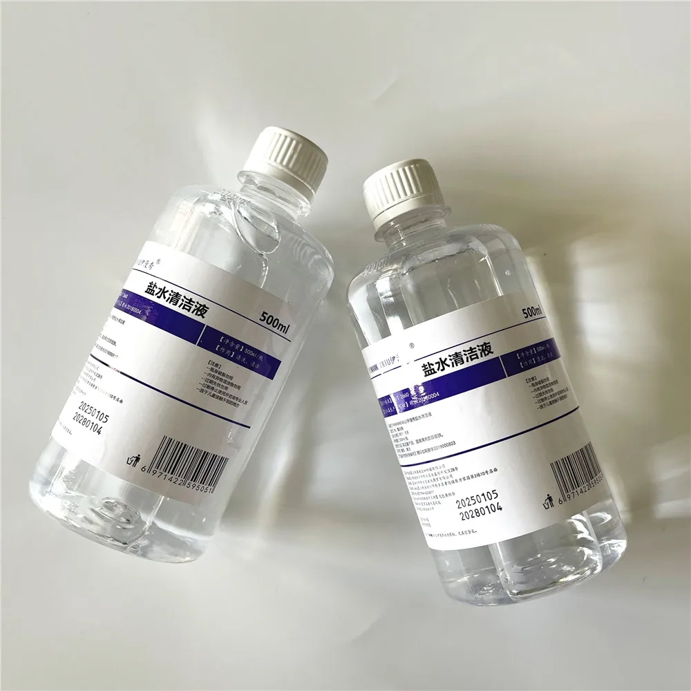 1 Big Bottle Sodium Chloride Physiological Saline for Tattoo 0.9 Topical Dilute Salt Water Cleaning Solution 500ml