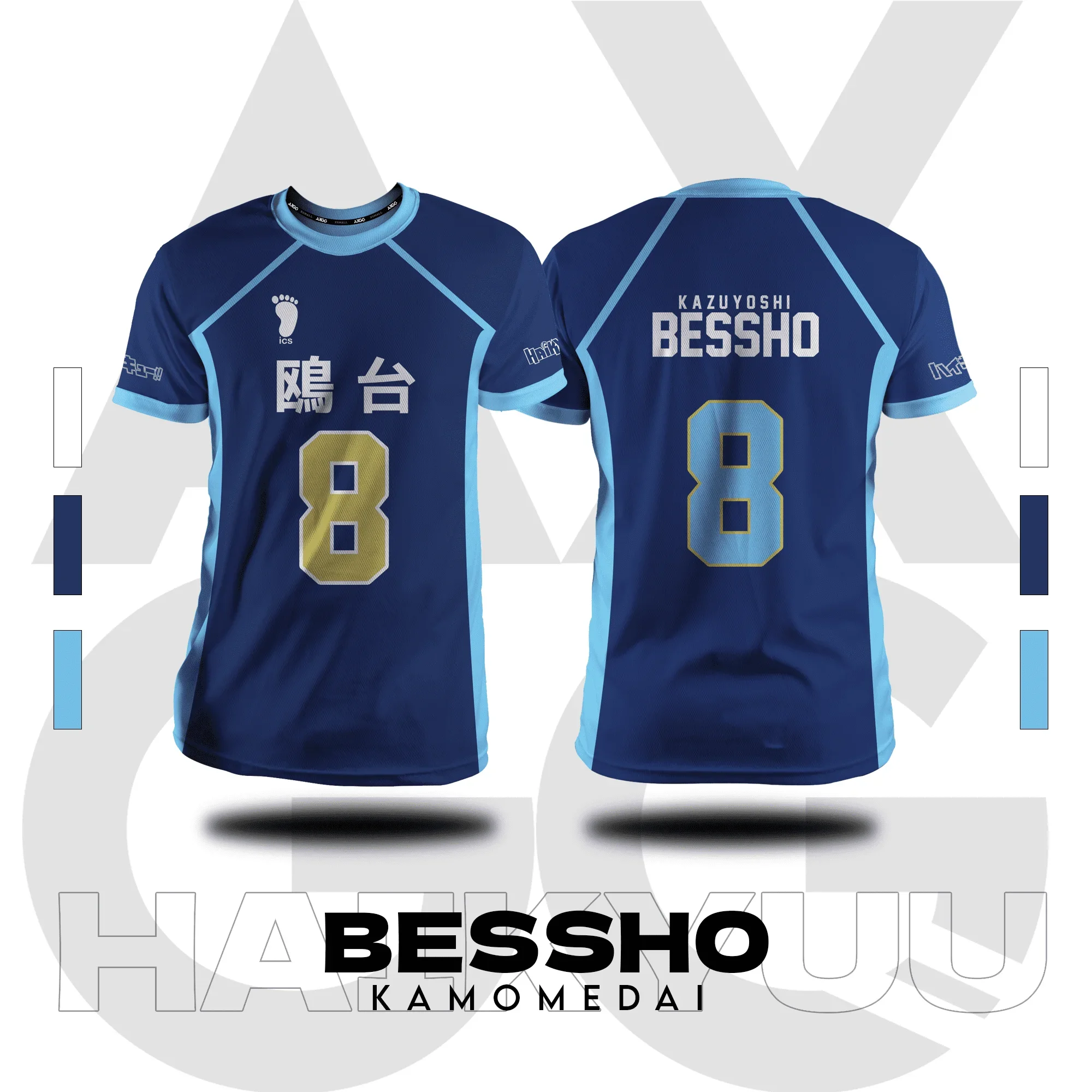 HaikyuuMen Jersey 3D Print Sports T-shirts Summer Short Sleeve Kid Cartoon Anime Y2k Top Volleyball Tees - view 2