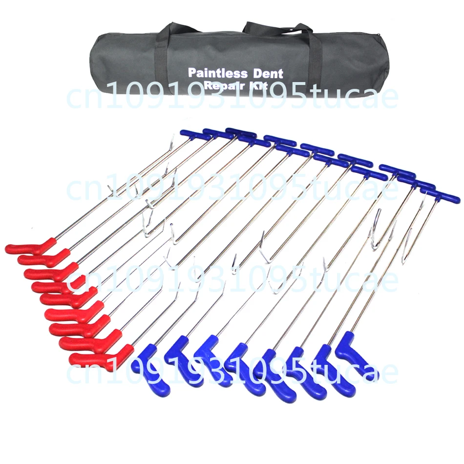 30pcs Professional Car Dent Repair Rod Kit with Tool Bag Hook Tools Rod Kit Car Repair Tools Car Dent Repair Kit