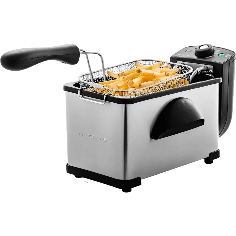 

NEW.Electric Deep Fryer 2 Liter Capacity, with Viewing Window and Odor Filter, Adjustable Temperature&Removable Frying Basket