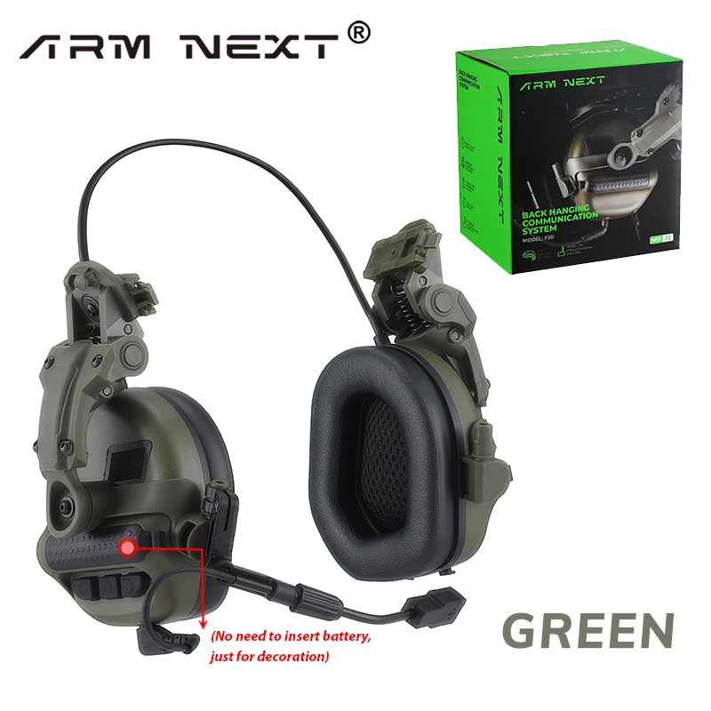 ARM NEXT Shooting EarmuffsTactical  Headset Electronic Hearing Protector Equipped with ARC Rail Adapter Communication Headphone