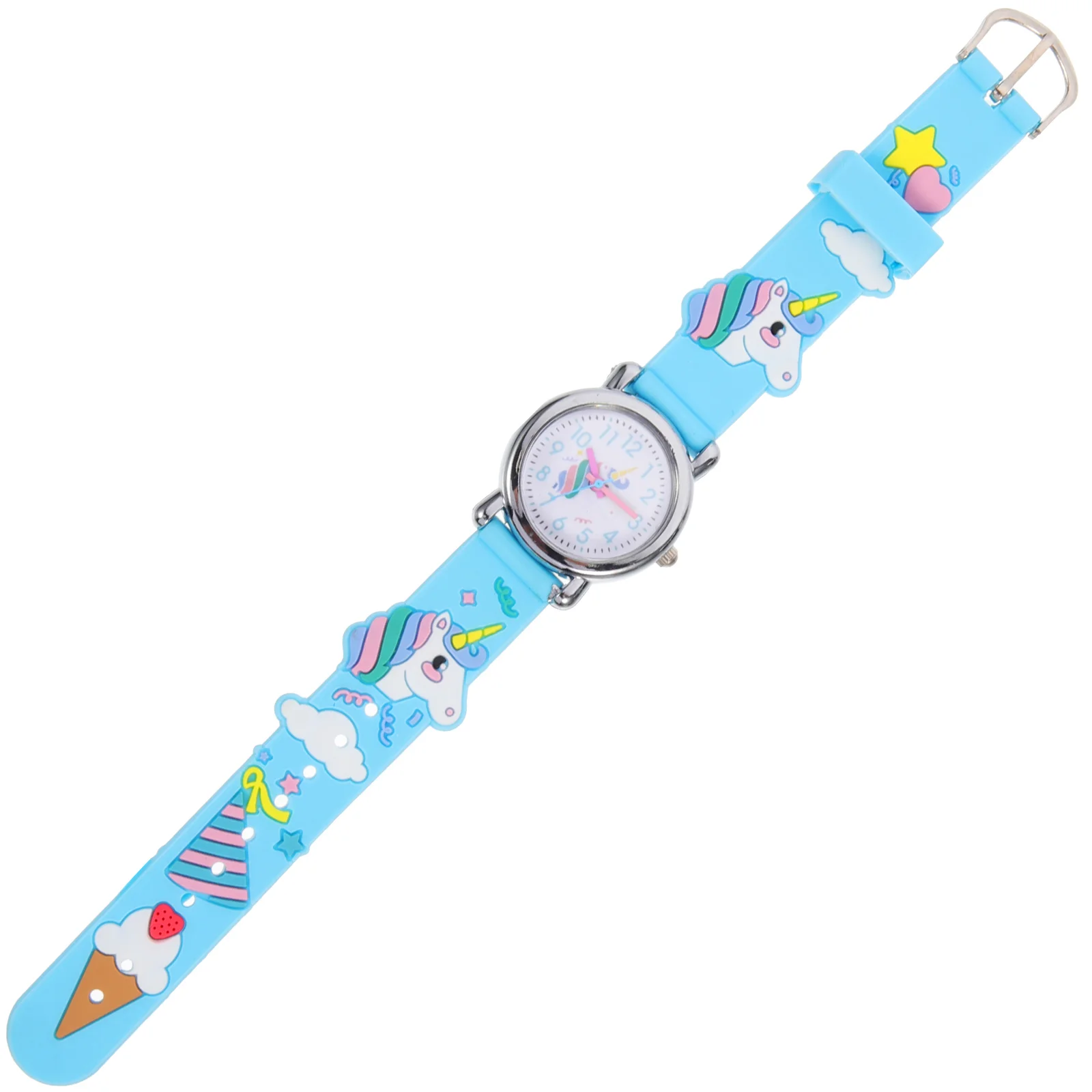 

Children's Cartoon Watch Unicorn Design Watches Light Cute Silica Gel for Wrist Decoration Kids Student Pupils