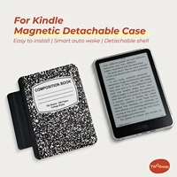Funda Twosheep para Kindle 11.ª Gen. Colosoft Paperwhite 12.ª 11.ª 10.ª 7.ª Generación, Magnética, Desmontable, Parte Trasera Transparente, Activación Automática, Estilo Cuaderno