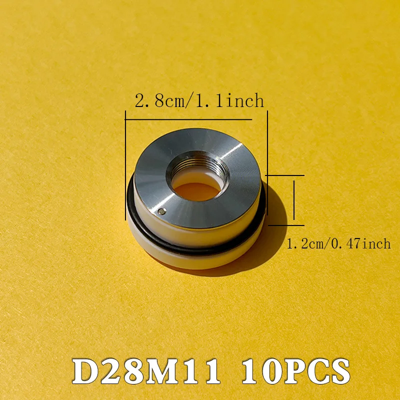 10 Stück Laser-Keramikringe D28 32mm M11/14 Düsenhalter Faserschneidkopf-Teile für Raytools WSX – Detail 3