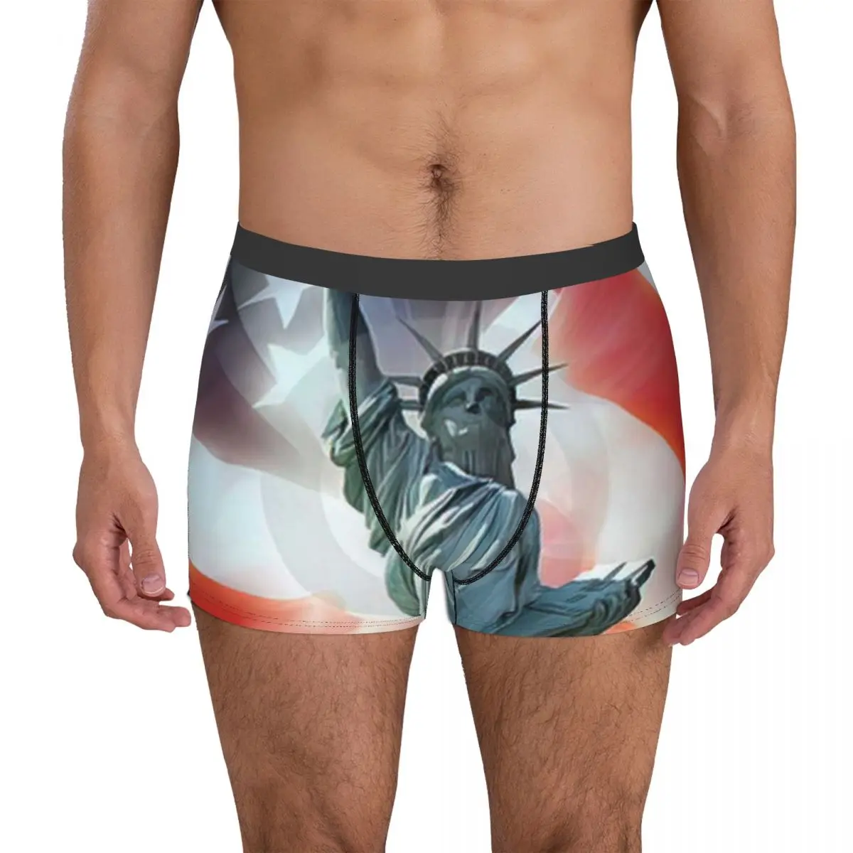 

Statue Of Liberty Men's Boxer Briefs Shorts Men Underpants Cartoon Anime Funny Men's Panties Soft Underwear For Men