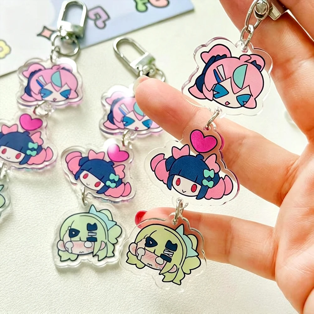 Game Zenless Zone Zero Angels of Delusion Sunna Nangong Yu Aria Cosplay Keychain Acrylic Keyring Bag Pendant Key Chain Accessory
