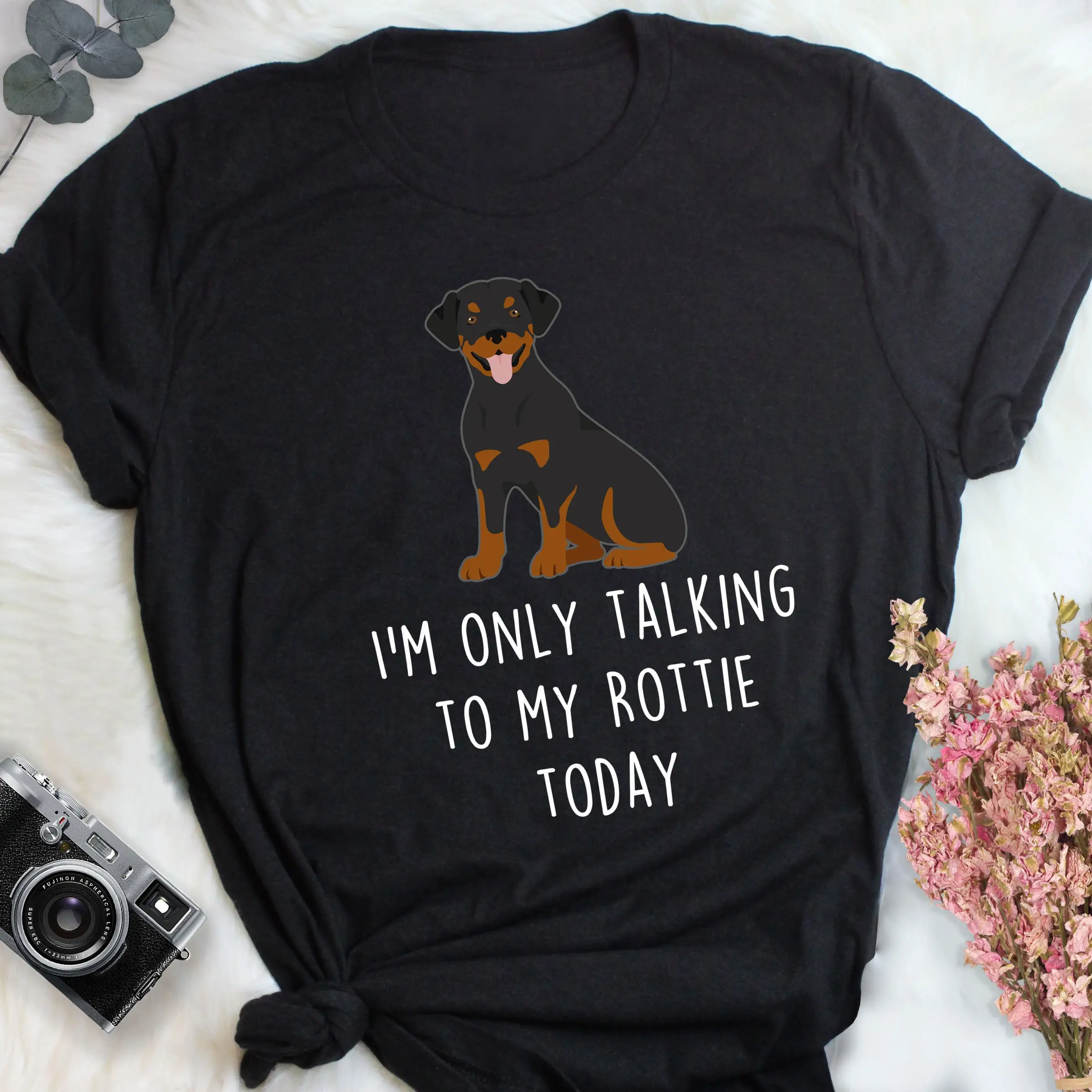 Rottweiler T Shirt Funny Dog Lover Cute Rottie Rotty Pet Mom Dad For Him Her