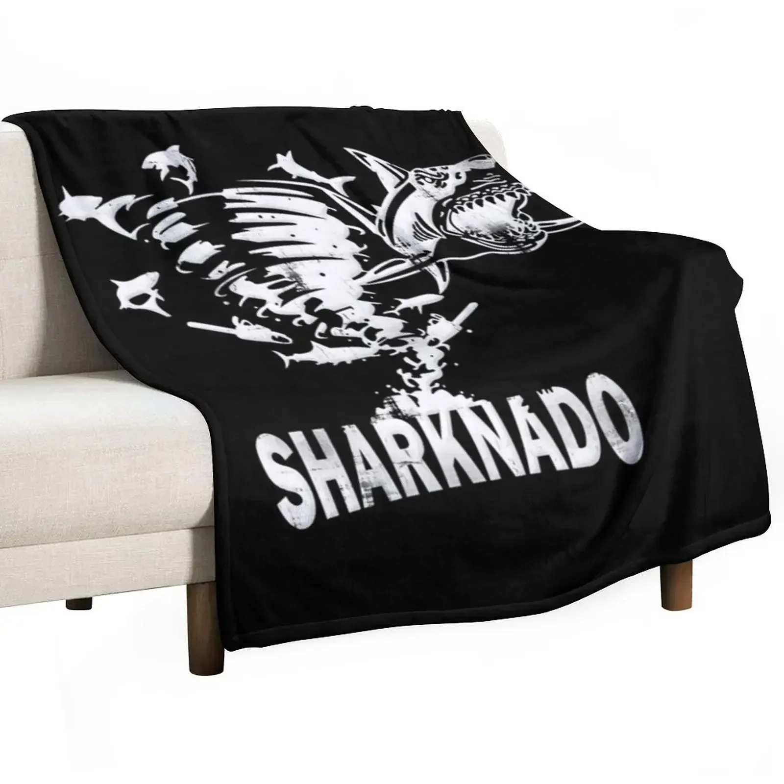 

Sharknado Essential Throw Blanket Soft Plush Plaid decorative Blankets