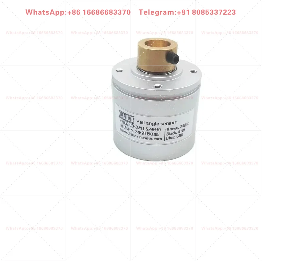 Hall angle sensor 0-360 range 0-5v output 8mm hollow shaft hall encoder