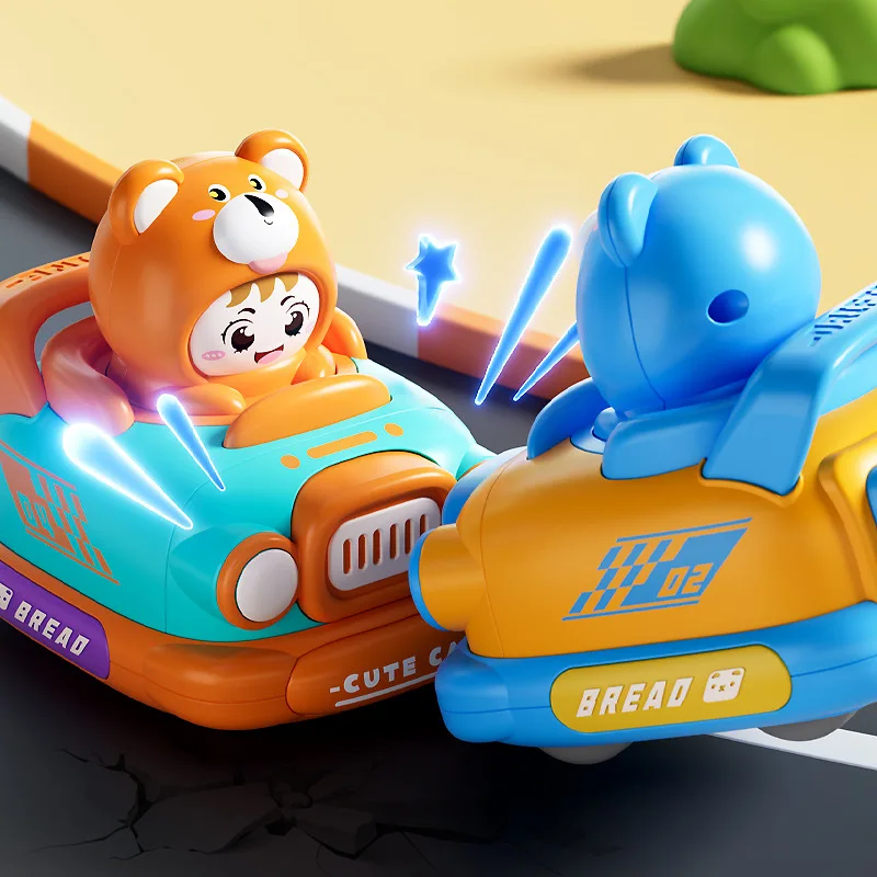 Cartoon Paraurti Auto Giocattolo Per Bambini Puzzle Giocattolo Nuovo Tirare Indietro Auto Divertimento Animale Sveglio Scorrevole Auto Genitore-figlio Interattiva Inerzia Auto